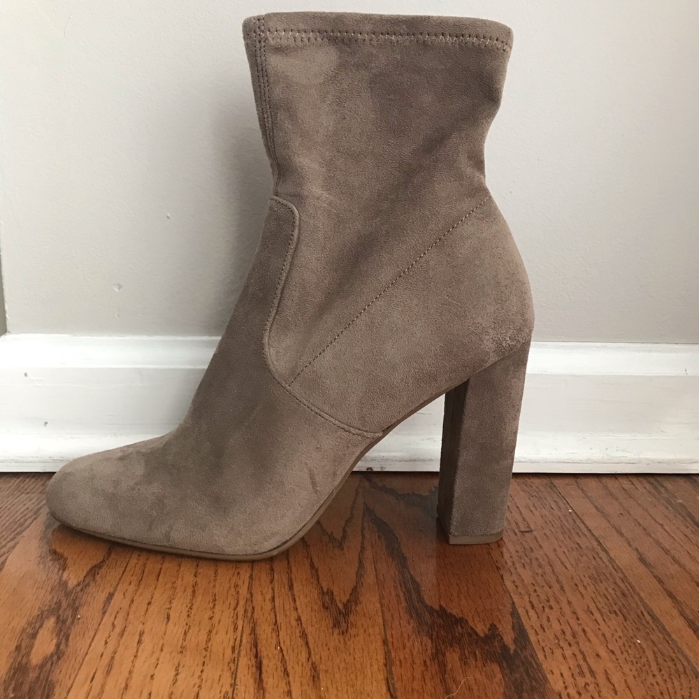 Steve Madden faux suede heeled boots